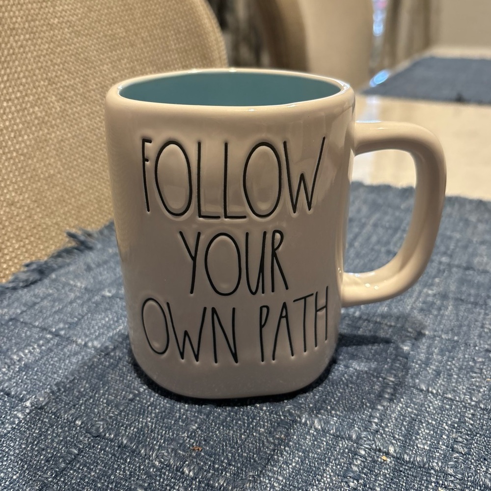Rae Dunn Wizard of Oz Follow Your Own Path Dorothy ceramic mug